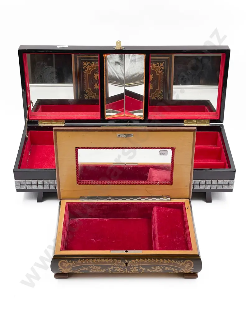Two Musical Jewellery Boxes Image 1++
