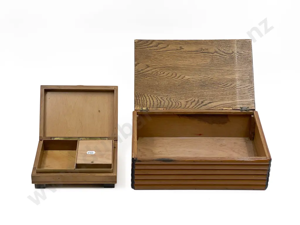 Small Musical Jewellery Box and Cigar Box Image 1++