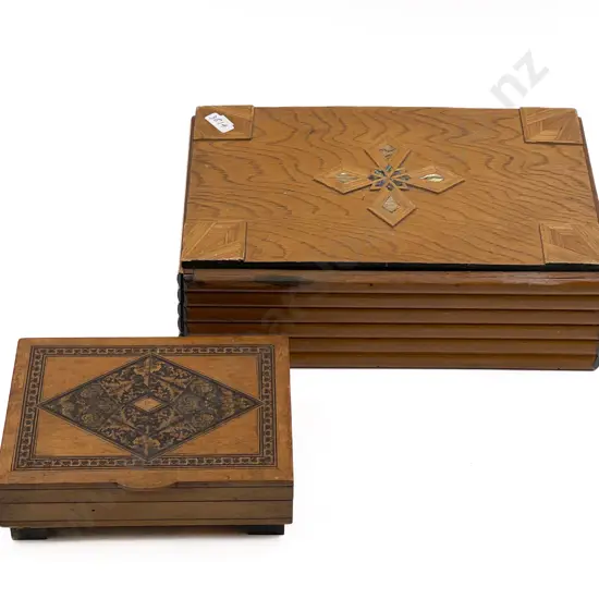 Small Musical Jewellery Box and Cigar Box