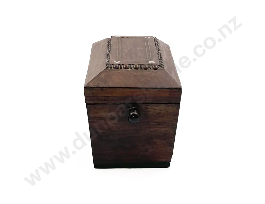 Antique Rosewood Tea Caddy Image 1++
