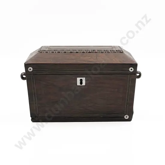 Antique Rosewood Tea Caddy