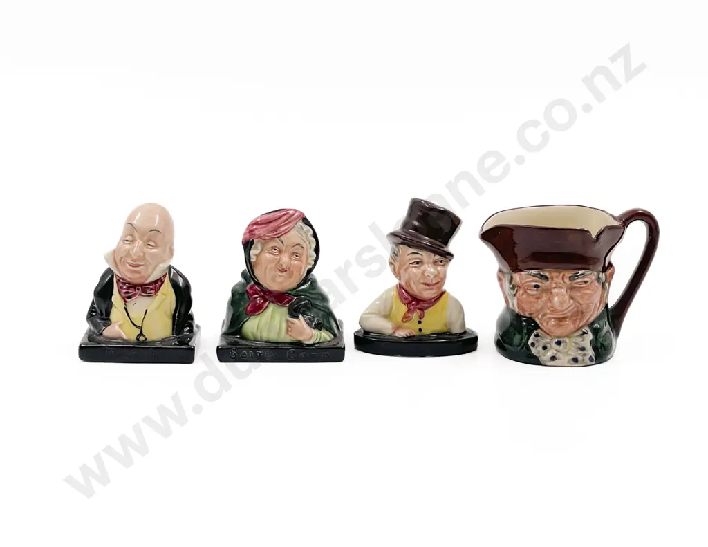 Three RD Miniature Busts Together With Small Character Jug Image 1++