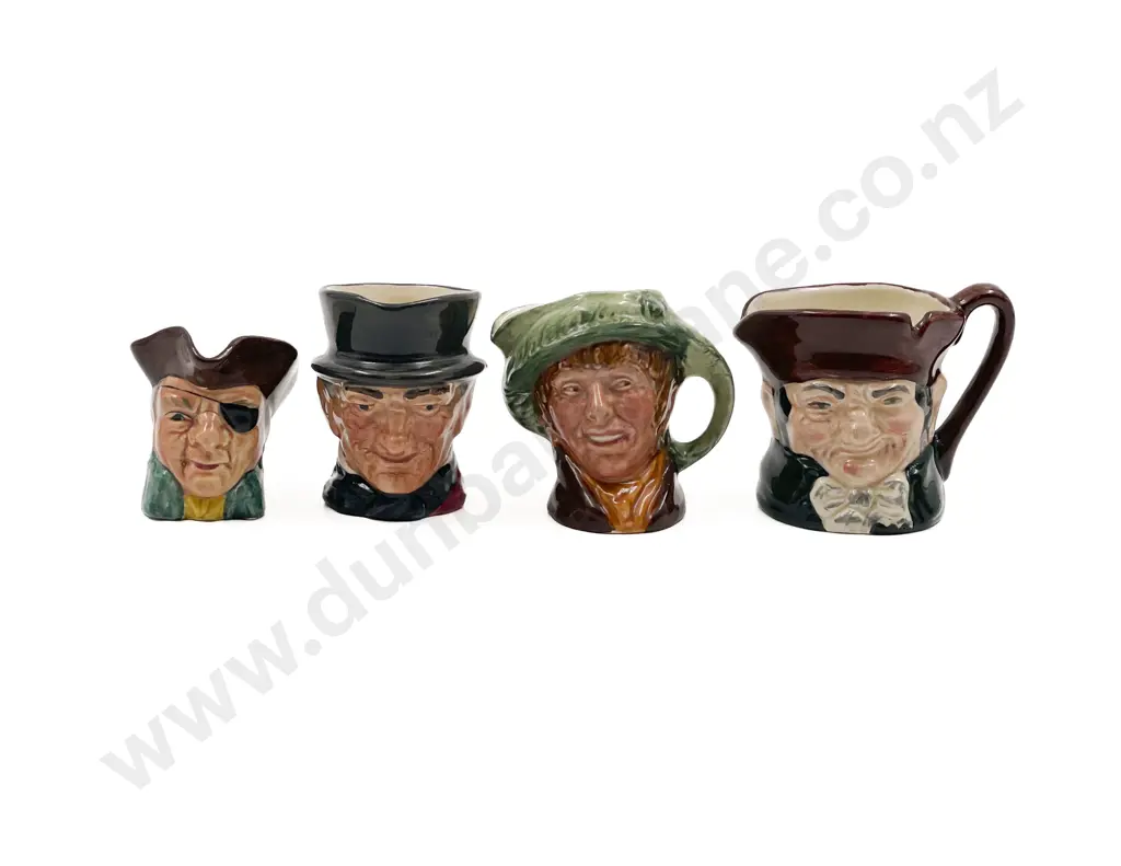 Four Assorted Small Character Jugs Image 1++