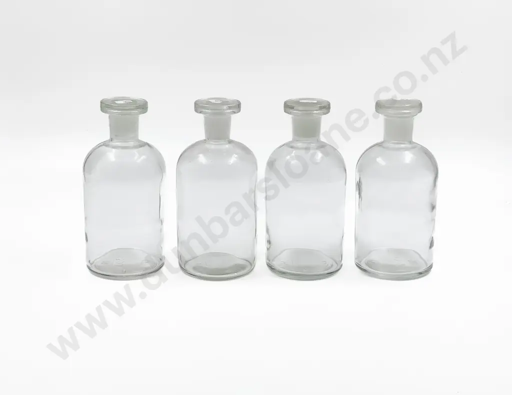 Four Assorted Vintage Chemist Bottles Image 1++