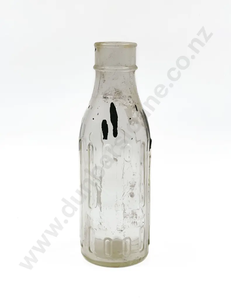 Vintage Shell Motor Oil One Pint Glass Bottle Image 1++