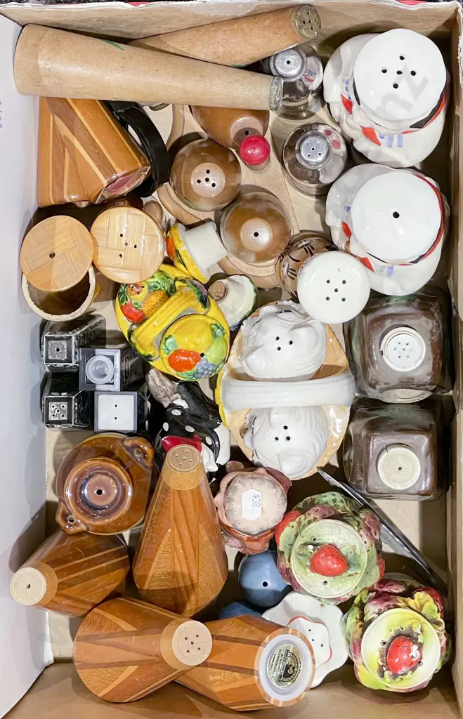 Box of Assorted Novelty Salt & Peppers Image 1++