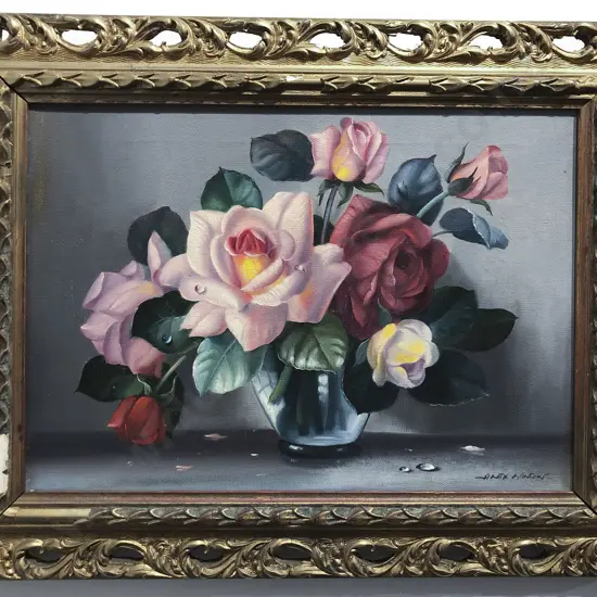 Two Floral Stilllifes by Alex Wilson & Jean Pilcher