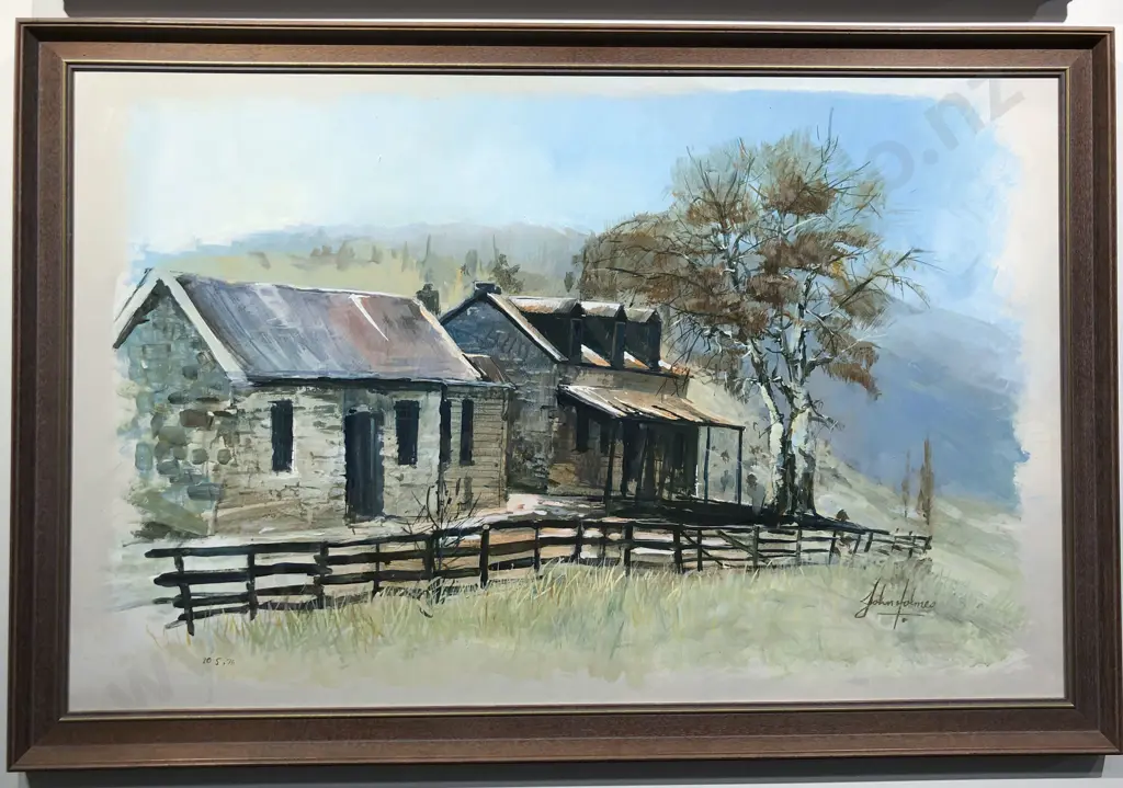 John Holmes - Cottage Landscape - Oil on Board Image 1++