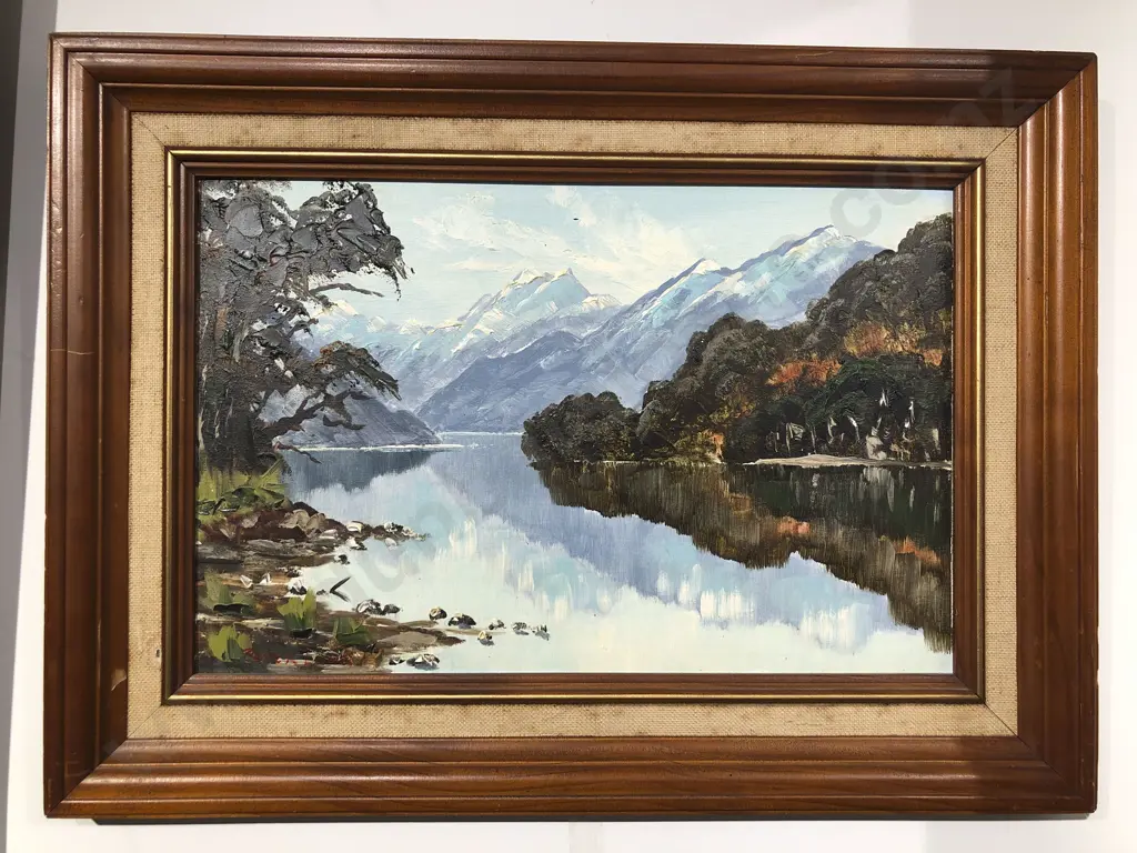 Two Scenic Oil on Board Landscapes by Peter Long Image 1++