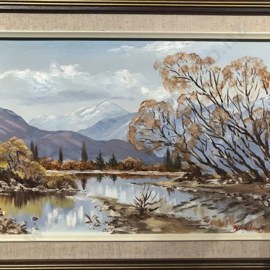Two Scenic Oil on Board Landscapes by Peter Long