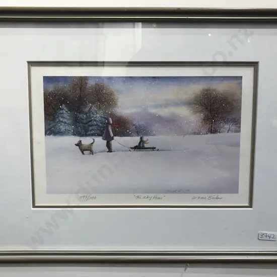 Two Signed Prints - "The Way Home" & "Apple Pickers"