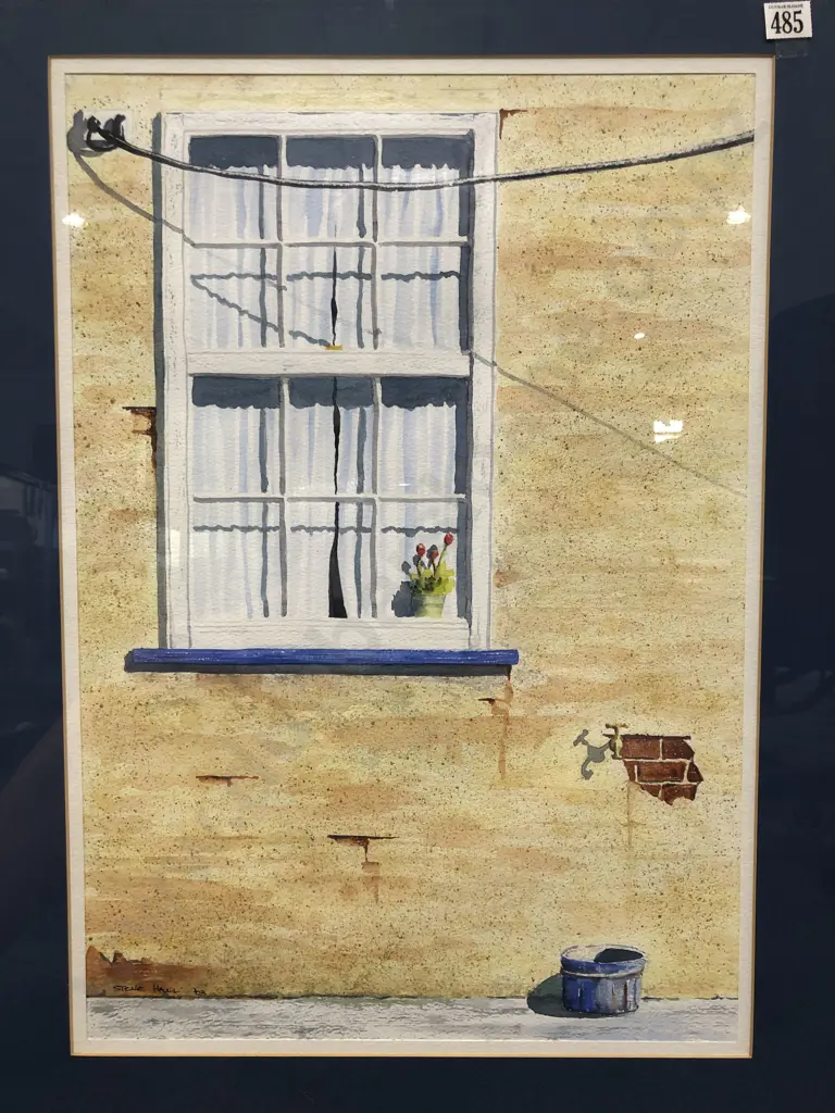 Steve Hall - 'The Blue Tub' - W/C Image 1++
