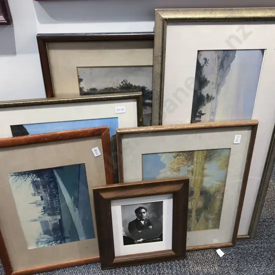 Six Assorted Framed Prints and Originals