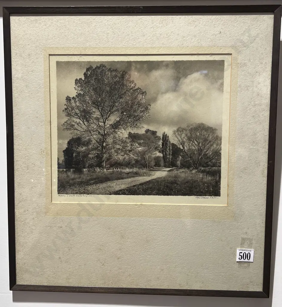 George Chance - 'Autumn in South Canterbury' - Gelatin Silver Photograph Image 1++