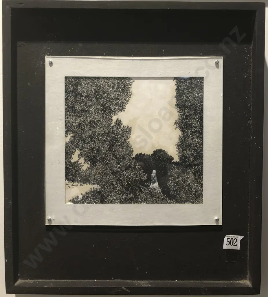 Bruce Riddell - In the Garden - Hand Coloured Etching Image 1++