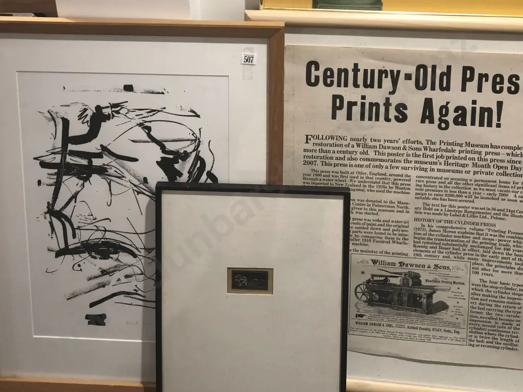 Two Framed Prints & Other - 'Blackhead' and 'Taupo' Image 1++