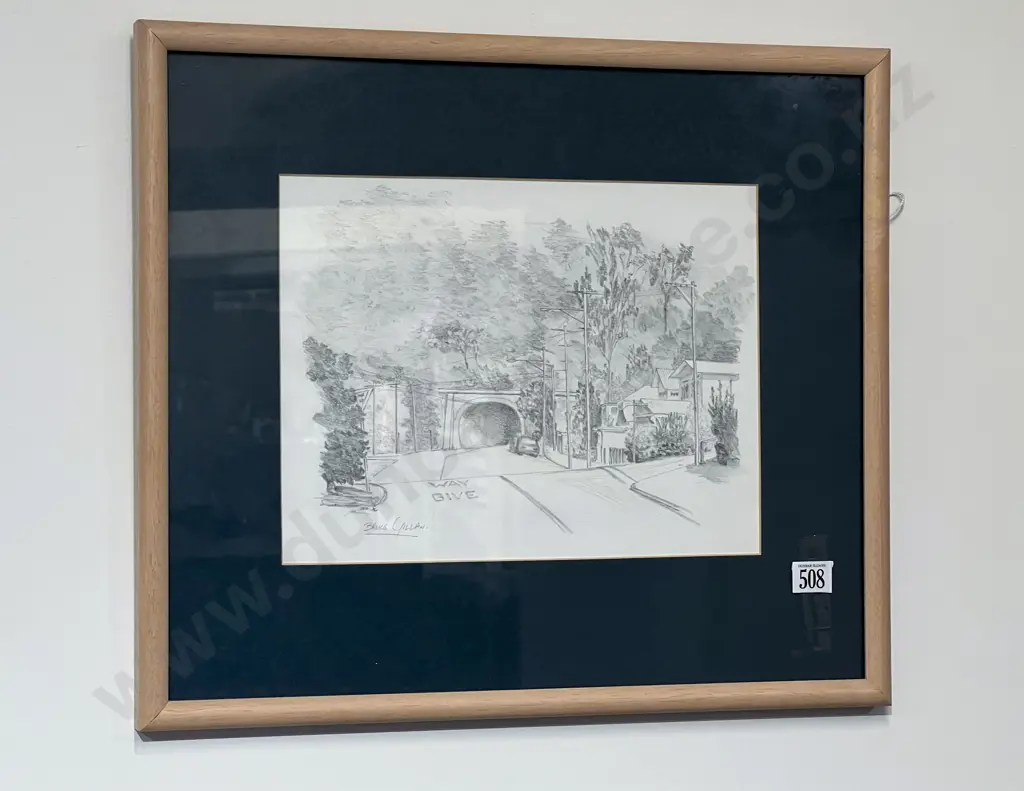 Bruce Gillan - Seatoun Tunnel - Pencil Drawing Image 1++