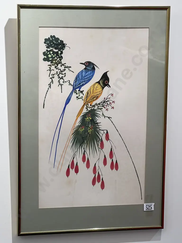 Still Life W/C on Silk Image 1++