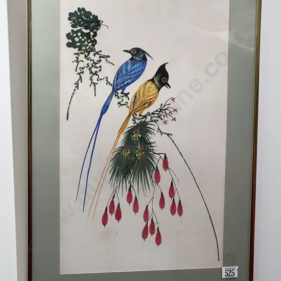 Still Life W/C on Silk