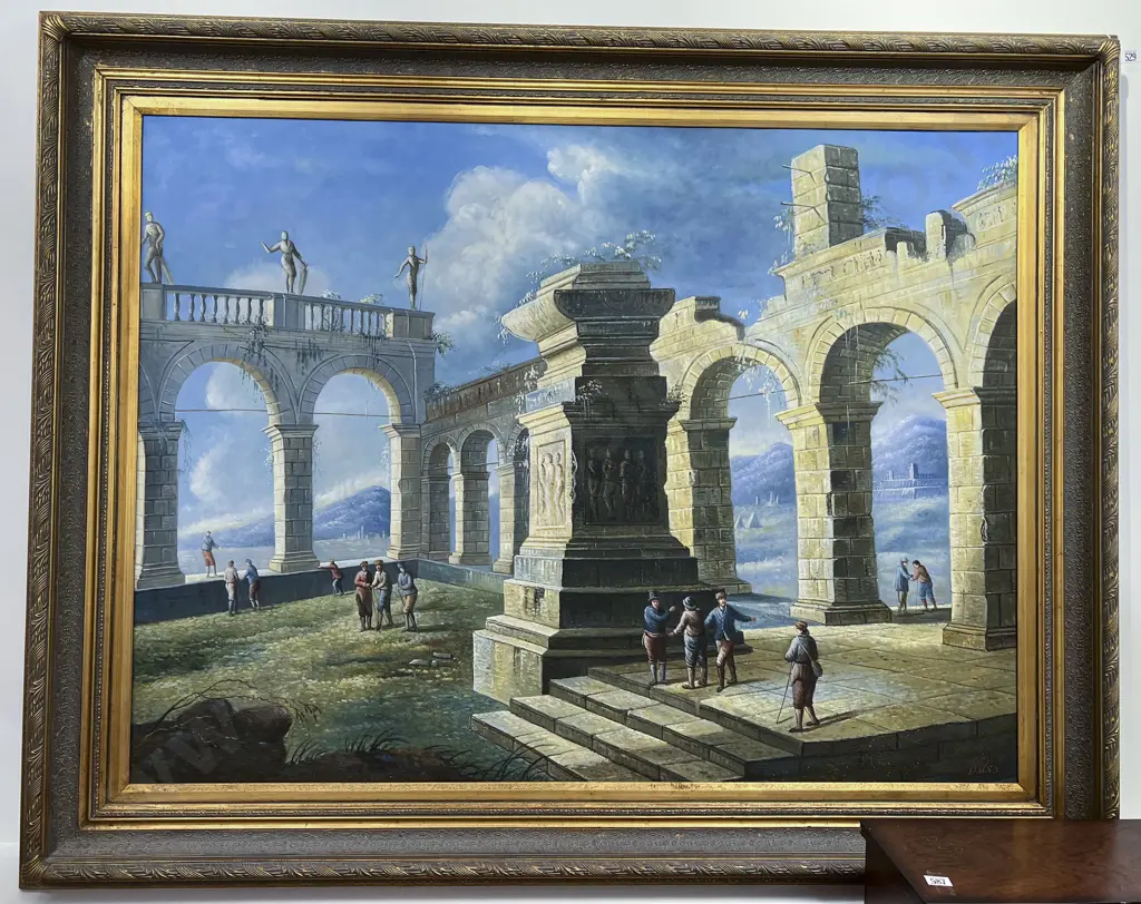 Polso - Capriccio Italian Landscape - Style of C18th Grand Tour Image 1++