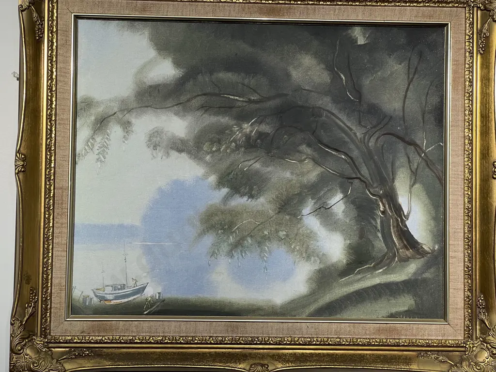 Val Raymond Oil on Board Together with Two Other Oils Image 1++