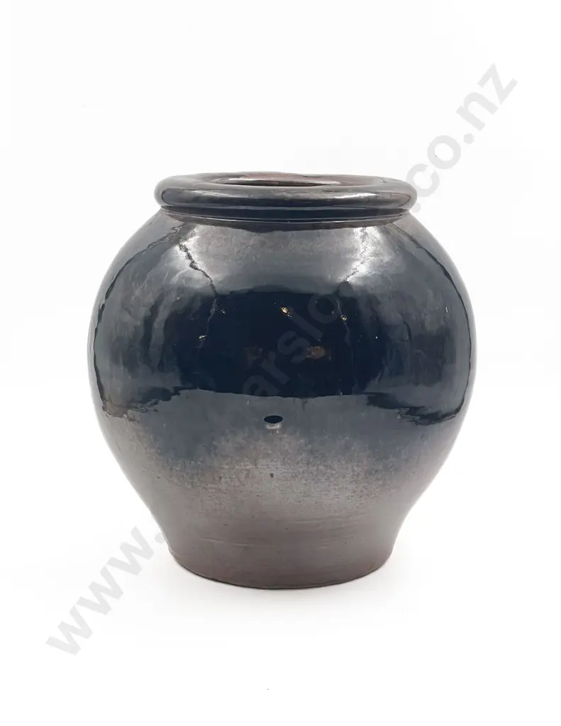 Peter Gibbs Large Temuka Glazed Pottery Vase Image 1++