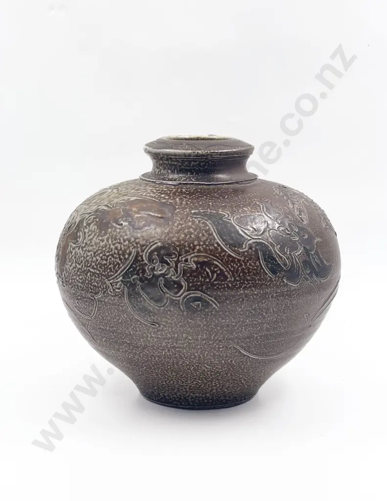 John Anderson Salt Glazed Ovoid Vessel Image 1++