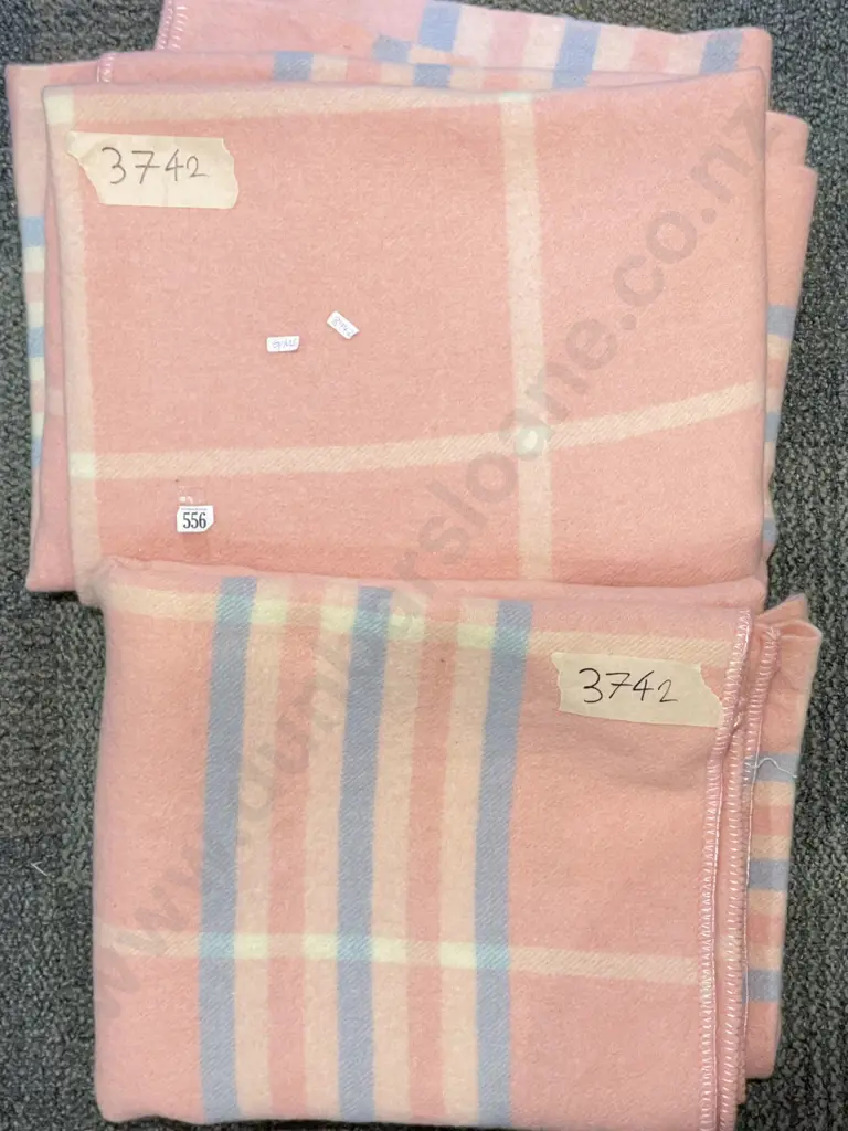 Two NZ Woollen Travel Rugs Image 1++