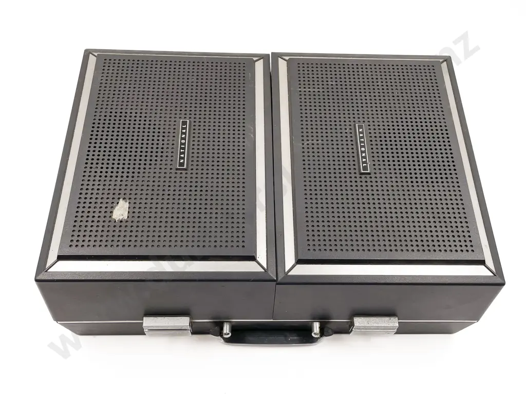 National Vintage Travel Record Player Image 1++