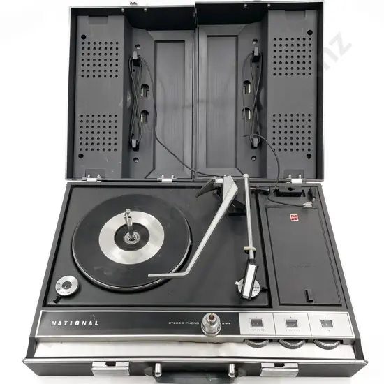 National Vintage Travel Record Player