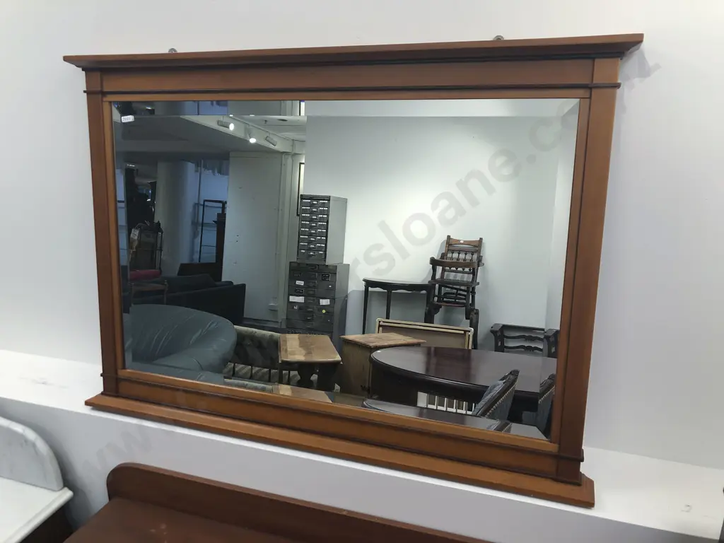 Kauri Bevel Edged Mantle Mirror Image 1++
