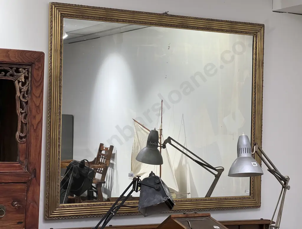 Large Gilt Framed Wall Mirror Image 1++