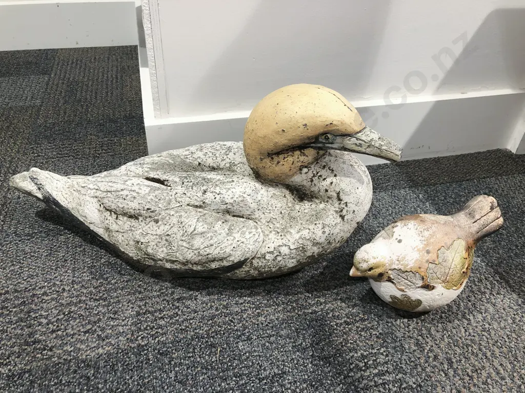 Two Garden Ornaments of Birds Image 1++