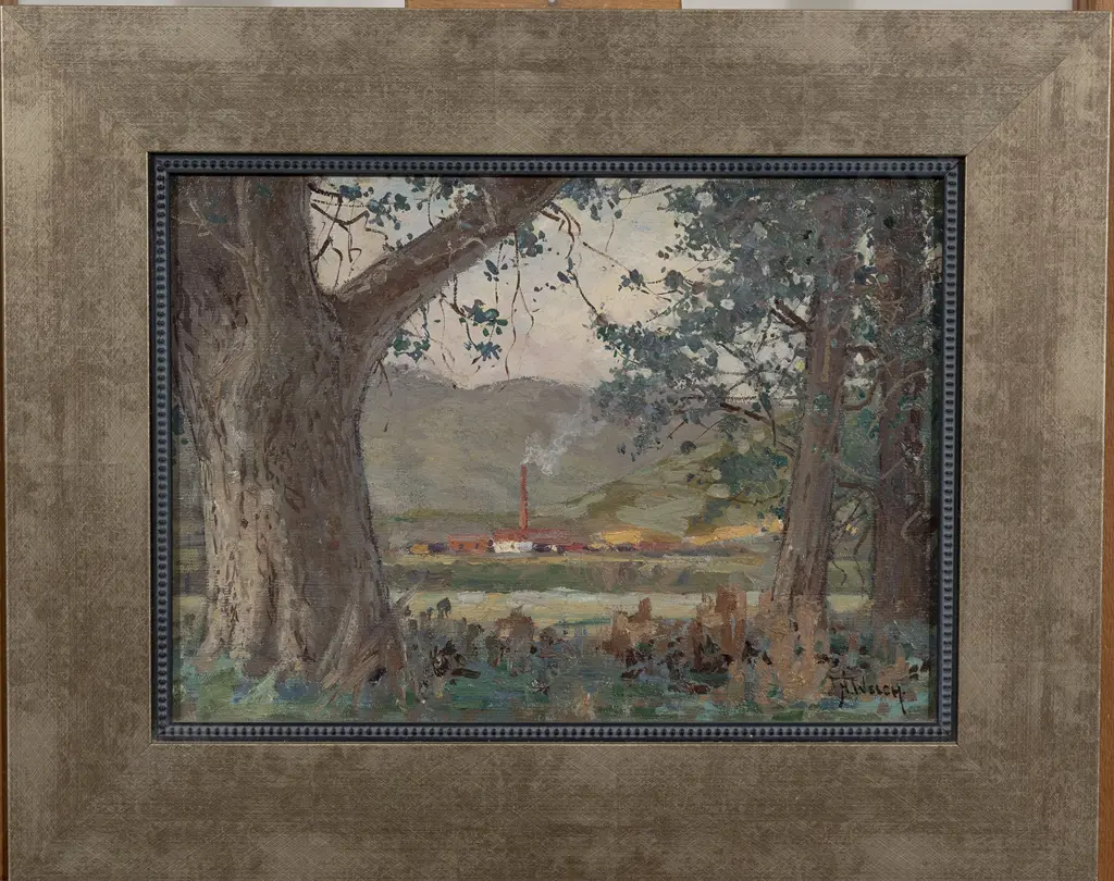Nugent Welch (1881-1970) - From Pumpkin Cottage Silverstream Image 1++