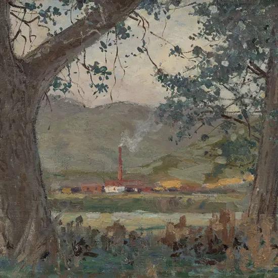 Nugent Welch (1881-1970) - From Pumpkin Cottage Silverstream
