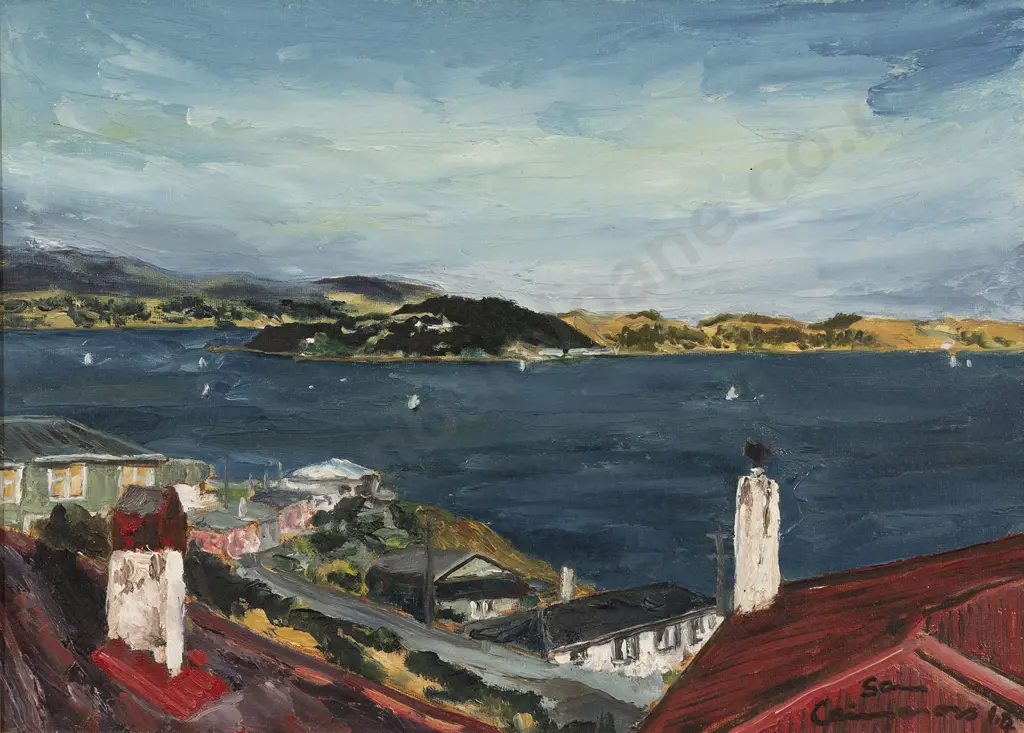 Sam Cairncross (1913-76) - Wellington Harbour Image 1++