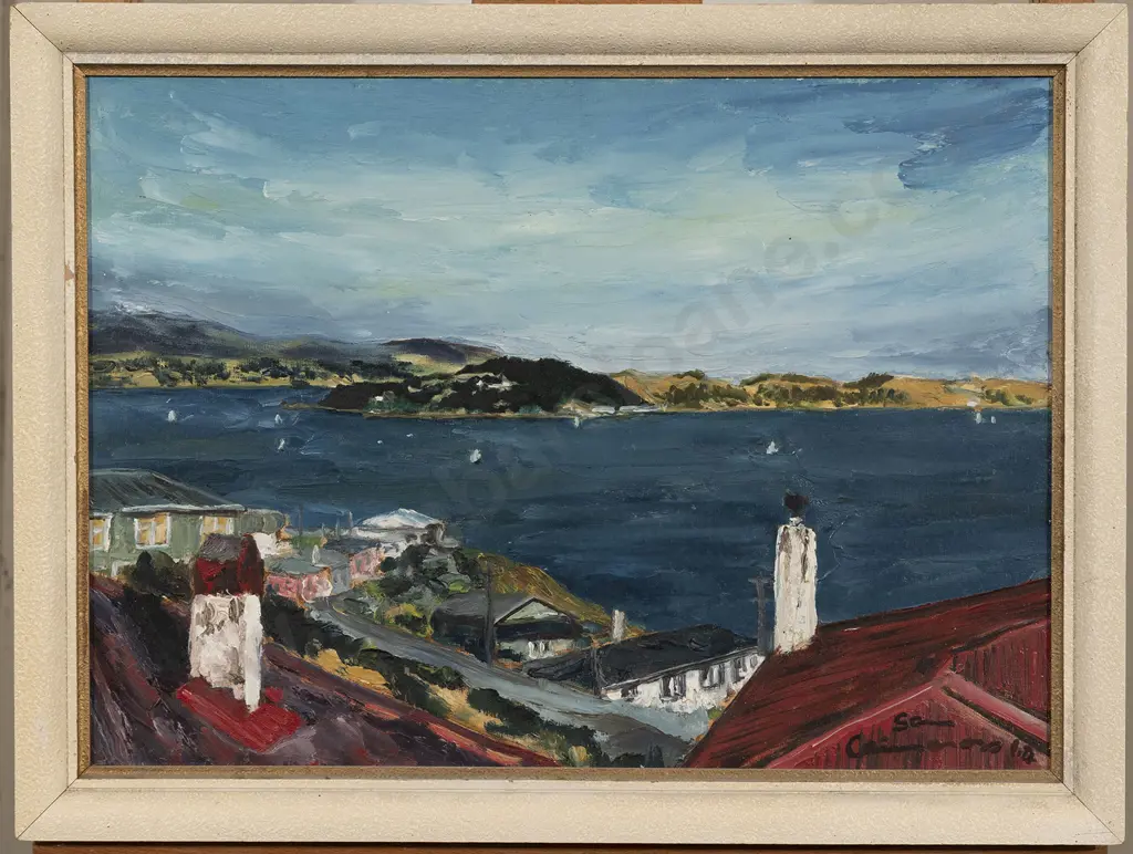 Sam Cairncross (1913-76) - Wellington Harbour Image 1++