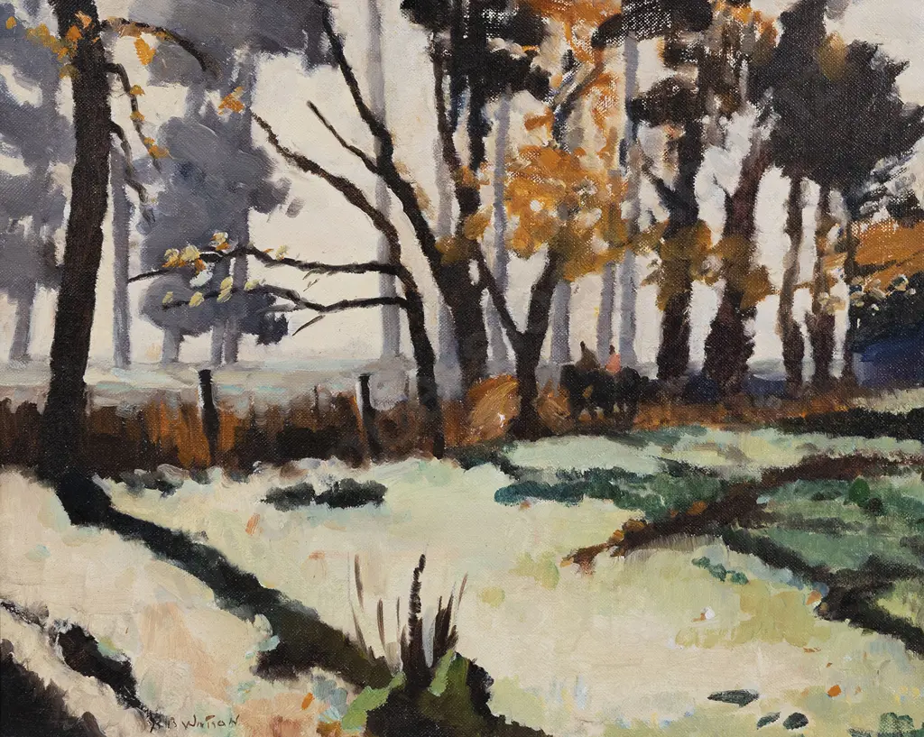 Robert B Watson (1911 - 2003) - Fog in the Forest Kaitoke Image 1++