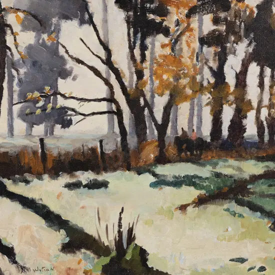 Robert B Watson (1911 - 2003) - Fog in the Forest Kaitoke