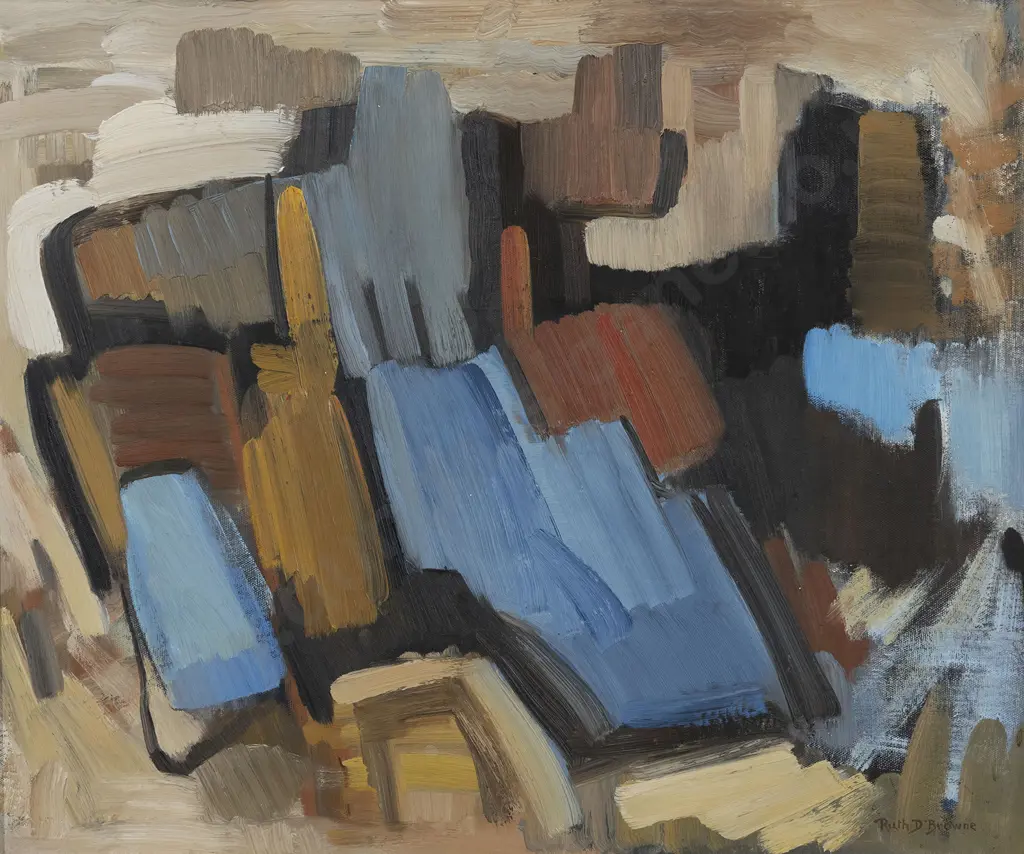 Ruth D Browne (1905 - 2002) - Untitled Abstract Image 1++