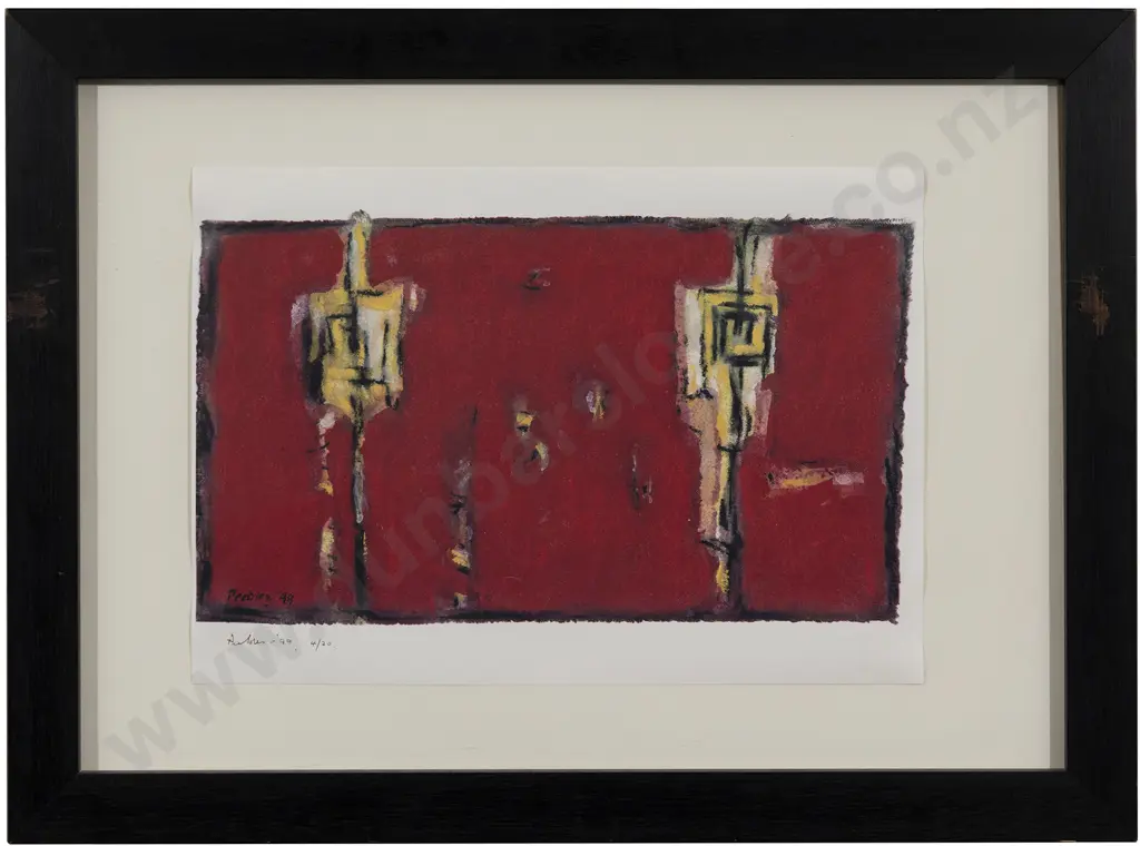 Don Peebles (1922 - 2010) - Untitled (abstract) Image 1++