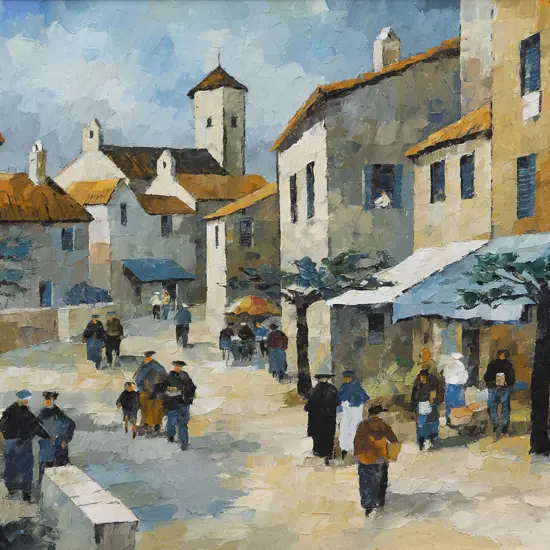 Tom Esplin (1915 - 2005) - Little Corner of Calabria Italy