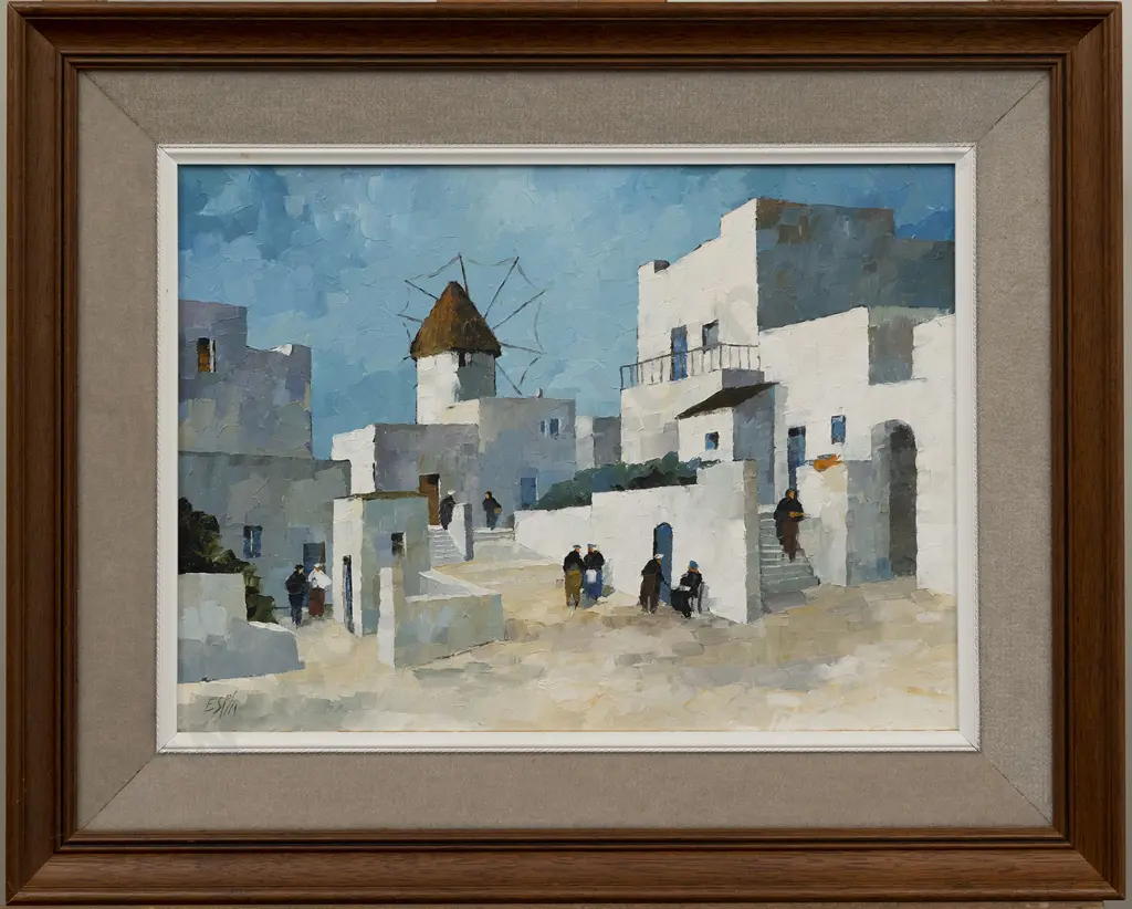 Tom Esplin (1915 - 2005) - Mykonos Greece Image 1++