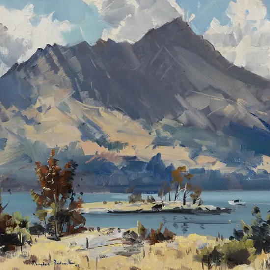 Douglas Badcock (1922-2009) - Lake Wakatipu
