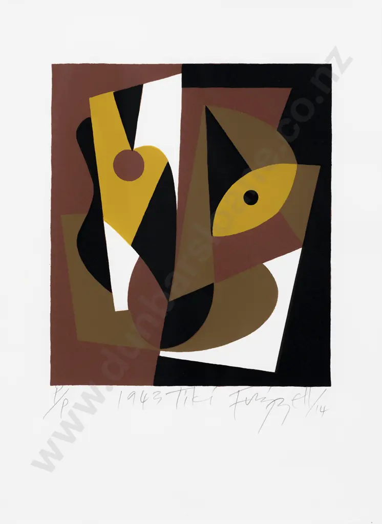 Dick Frizzell (b 1943) - 1943 Tiki Image 1++