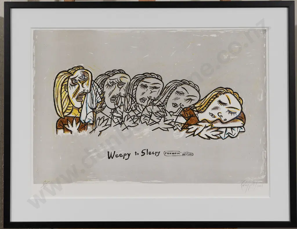 Dick Frizzell (b 1943) - Weepy to Sleepy Image 1++