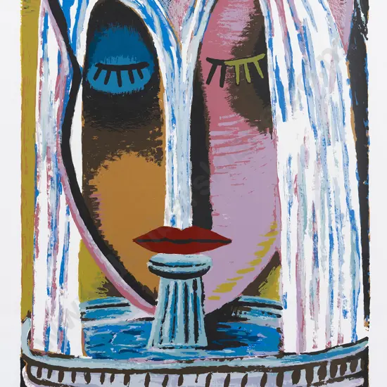Dick Frizzell (b 1943) - Love Flows From Kisses