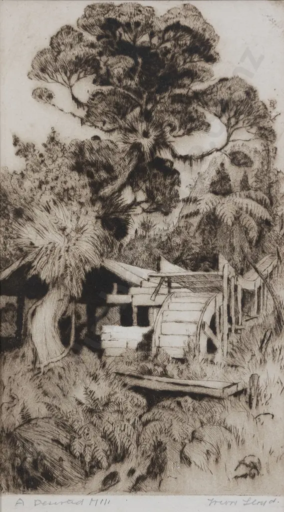 Trevor Lloyd (1863 - 1937) - A Deserted Mill Image 1++