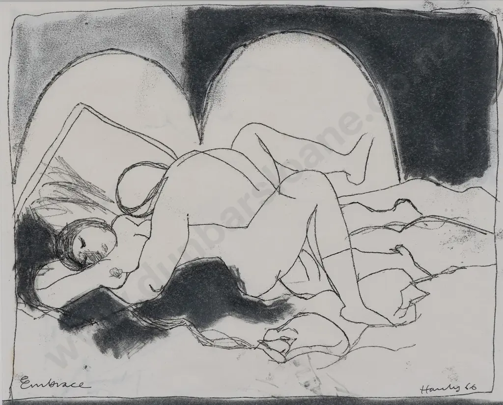 Pat Hanly (1932 - 2004) - Embrace Image 1++