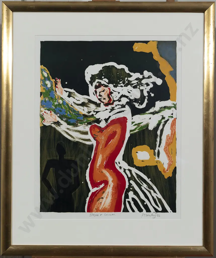 Pat Hanly (1932 - 2004) - Bride & Groom Image 1++
